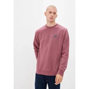 Nike Revival Sweatshirt Mens Small Brushed Mulberry Crewneck Athletic Longsleeve